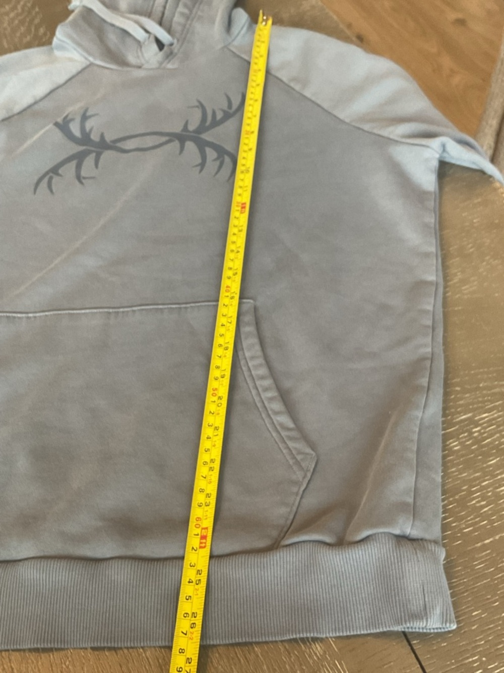 ***Under Armour ***Rival Fleece Antler Hoodie in a Slate Gray / Blue - Picture 7 of 11
